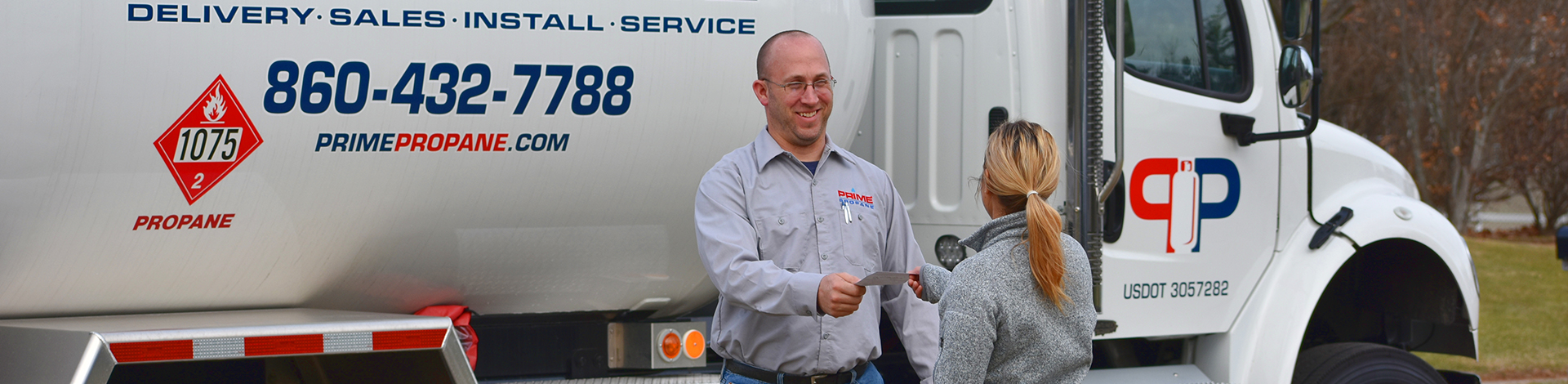Request propane delivery to your door.
