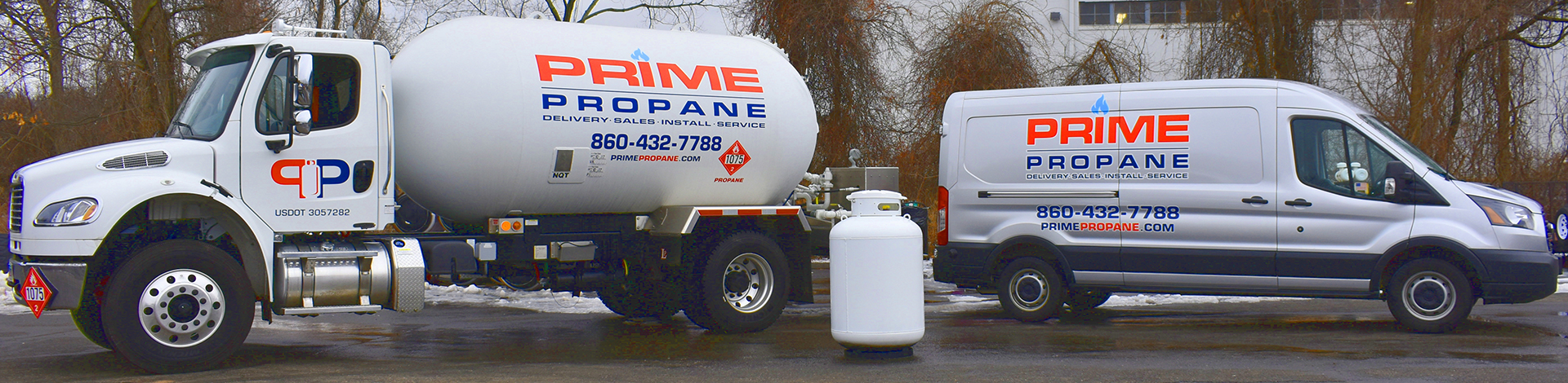 Propane delivery is our service.